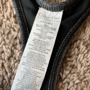 Calvin Klein Tops - Calvin Klein Gray Performance Tank with Bra Calvin Klein Tops - Calvin Klein Gray Performance Tank with Bra